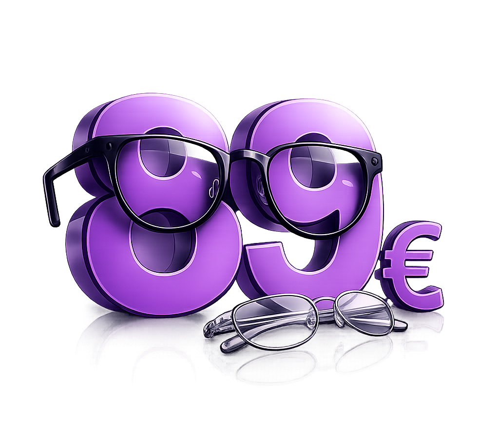 89 Euro für zwei Brillen
